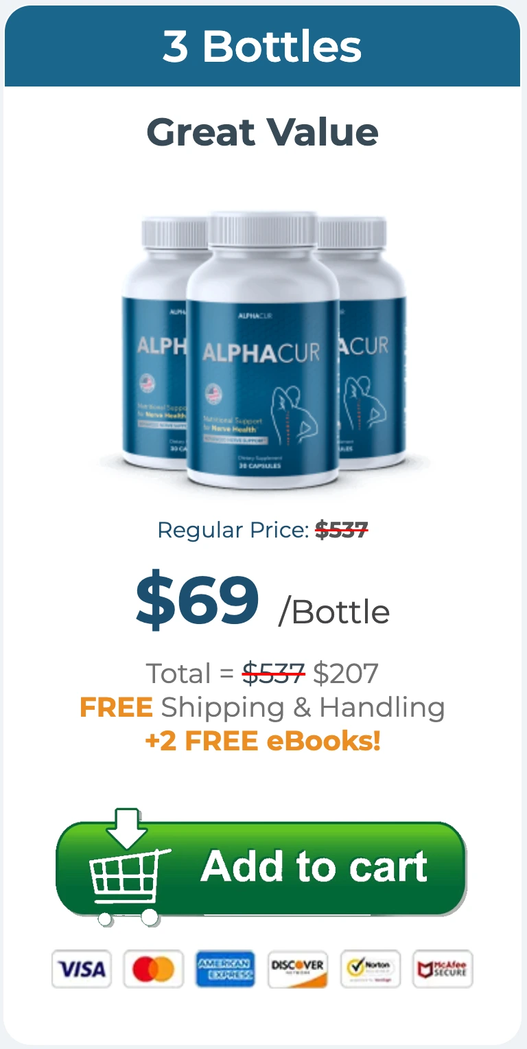 Alphacur price 3 bottles
